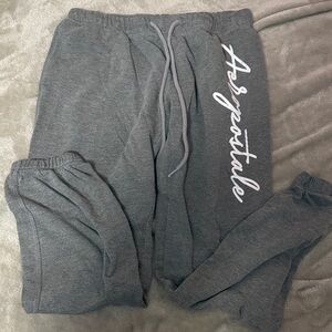 Aeropostale Kids Charcoal Joggers